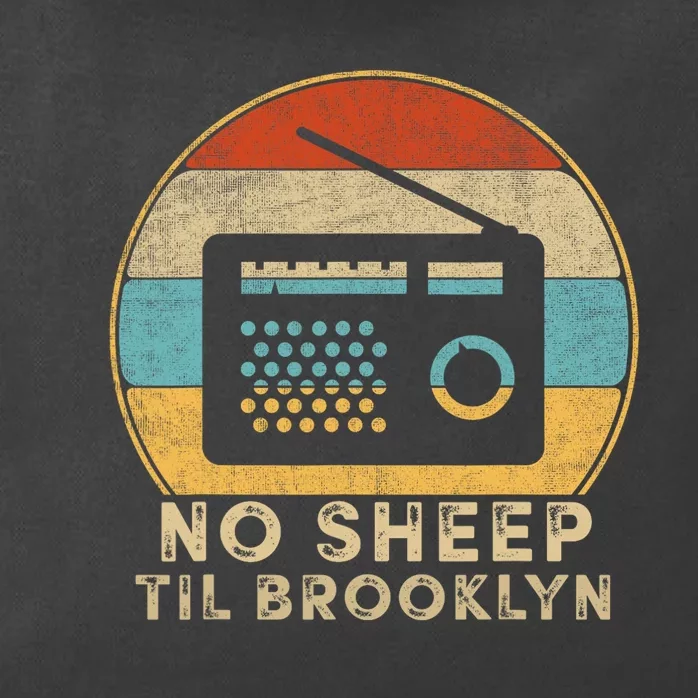 Retro No Sleep Til Brooklyn Old School Portable Stereo Zip Tote Bag