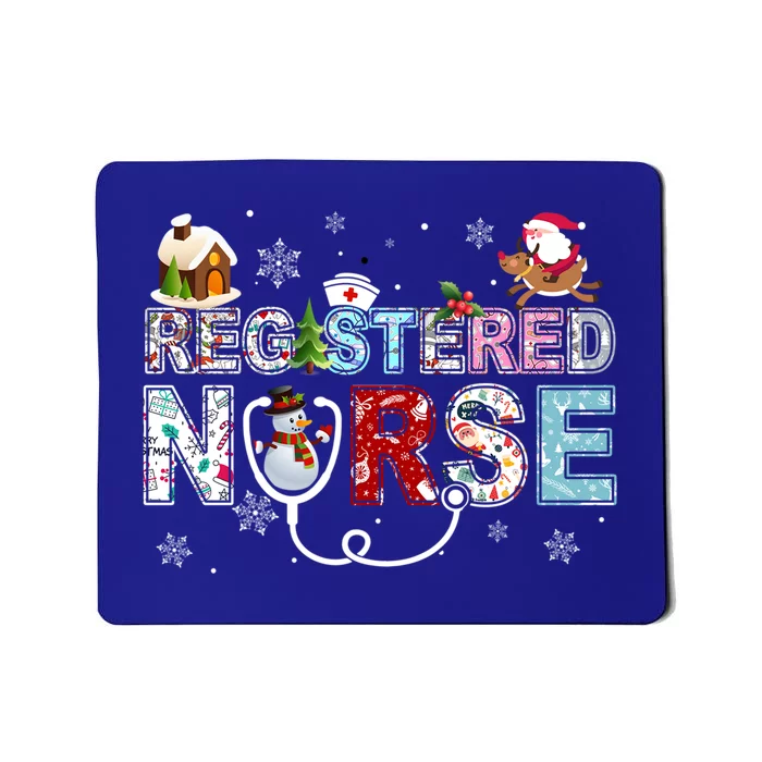 Registered Nurse Stethoscope Christmas Tree Ornat Decor Gift Mousepad