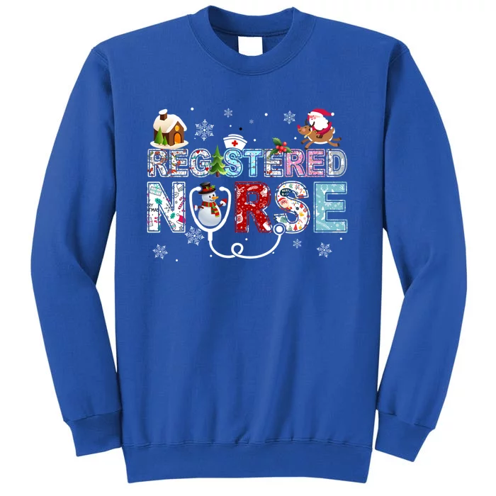 Registered Nurse Stethoscope Christmas Tree Ornat Decor Gift Tall Sweatshirt