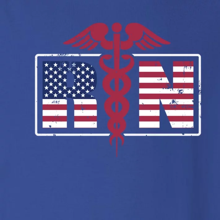 Registered Nurse Symbol American Flag Gift Toddler Long Sleeve Shirt