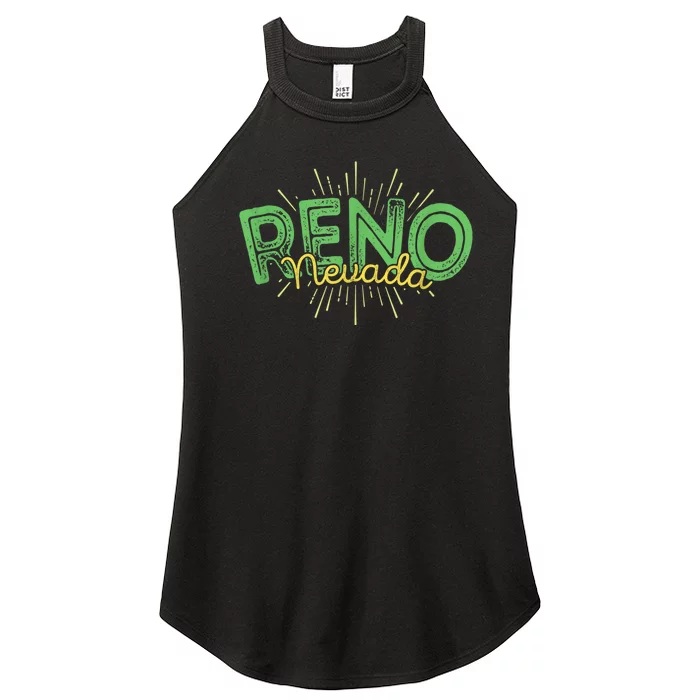 Reno Nevada Souvenir Women’s Perfect Tri Rocker Tank