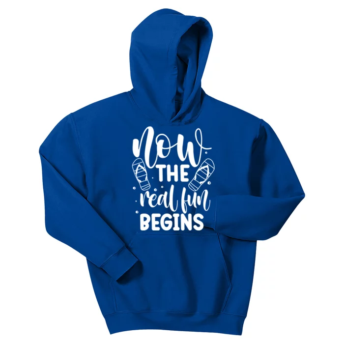 Retired Now The Real Fun Begins Cute Gift Kids Hoodie