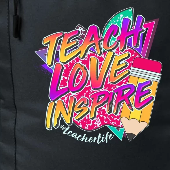 Retro Neon Teach Love Inspire #Teacher Life Daily Commute Backpack