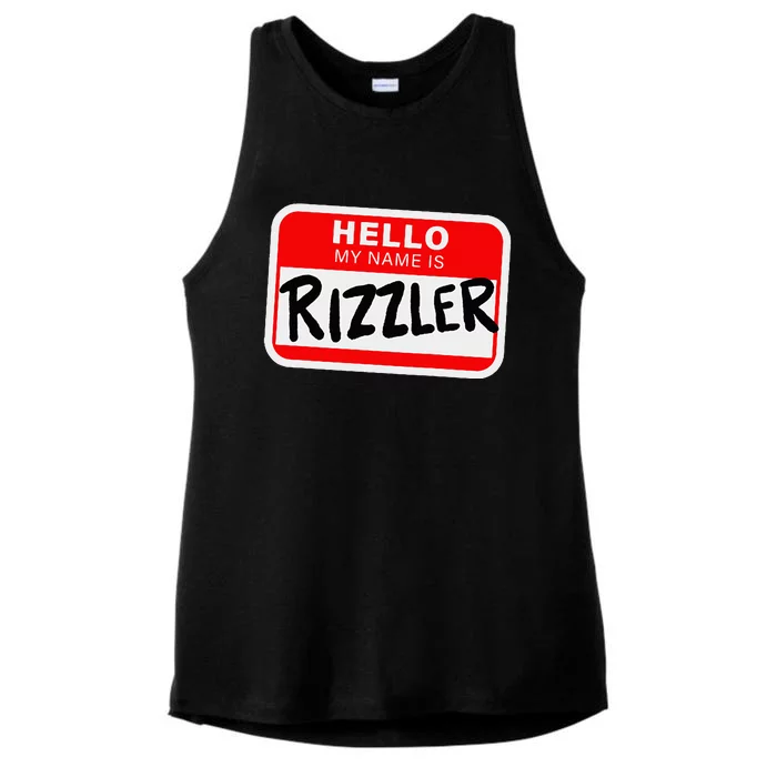 Rizzler Name Tag Rizz Design For Teens And Young Ladies Tri-Blend Wicking Tank