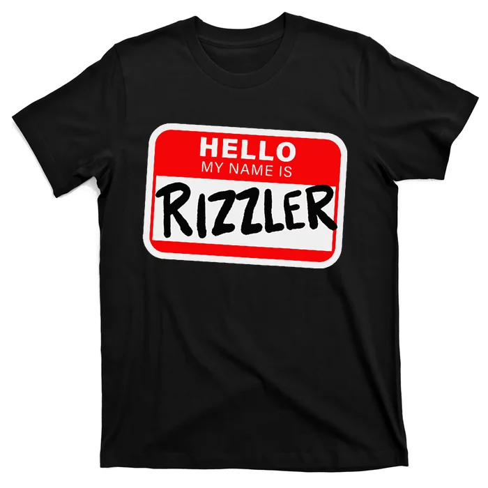 Rizzler Name Tag Rizz Design For Teens And Young T-Shirt