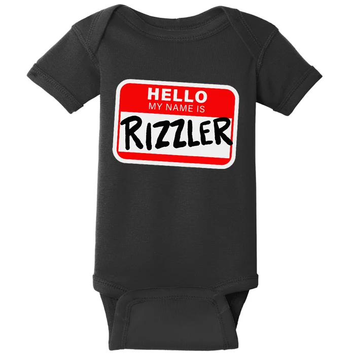 Rizzler Name Tag Rizz Design For Teens And Young Baby Bodysuit