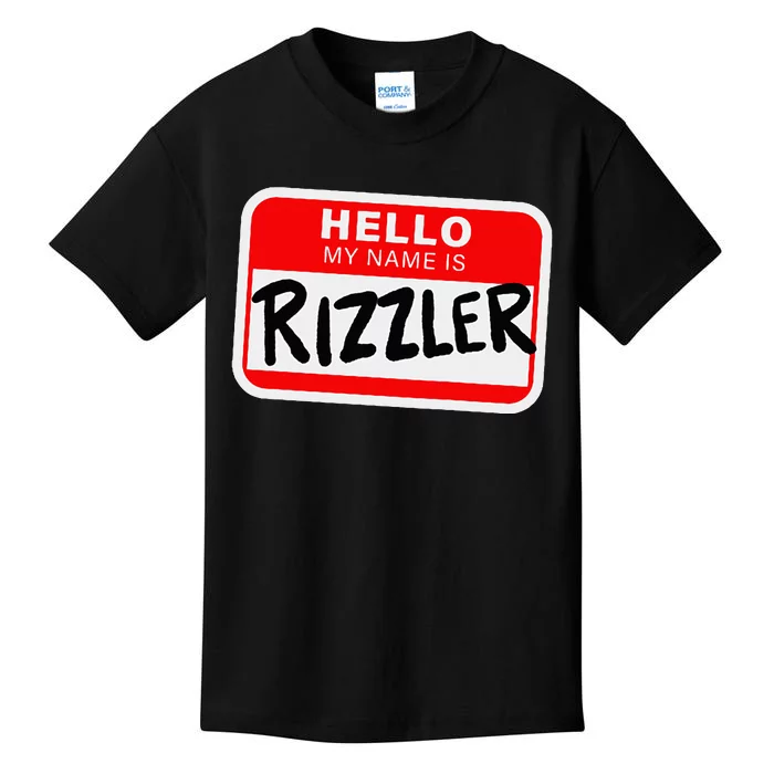 Rizzler Name Tag Rizz Design For Teens And Young Kids T-Shirt