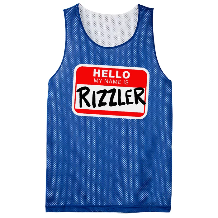 Rizzler Name Tag Rizz Mesh Reversible Basketball Jersey Tank