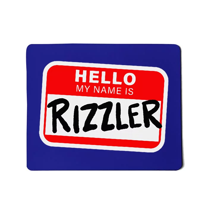 Rizzler Name Tag Rizz Mousepad