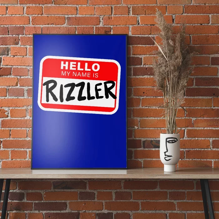 Rizzler Name Tag Rizz Poster