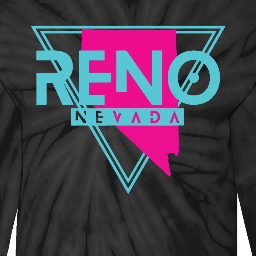 Reno Nevada T Triangle Nv Souvenirs Tie-Dye Long Sleeve Shirt