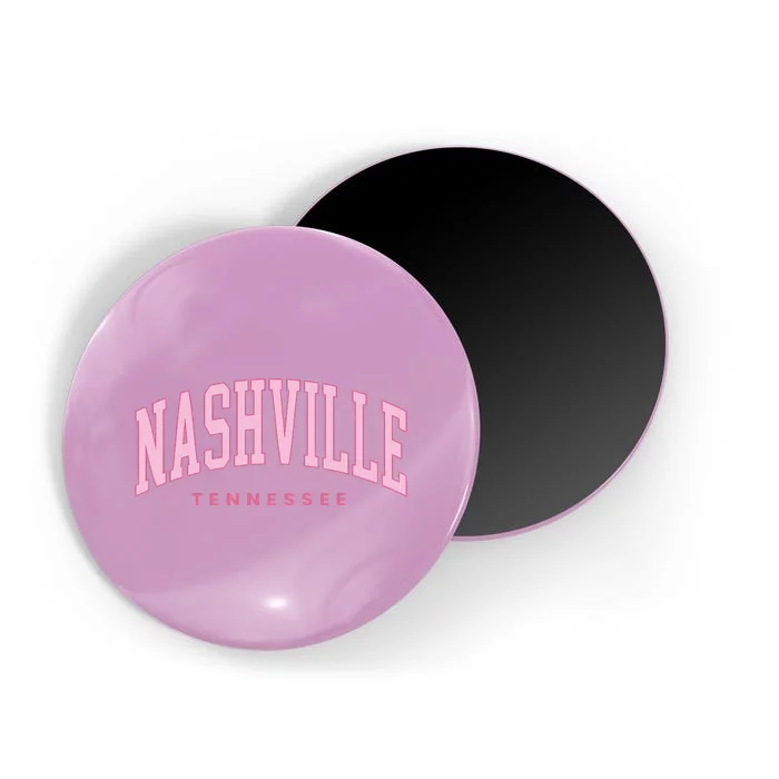 Retro Nashville Tennessee Vintage Preppy Throwback Magnet