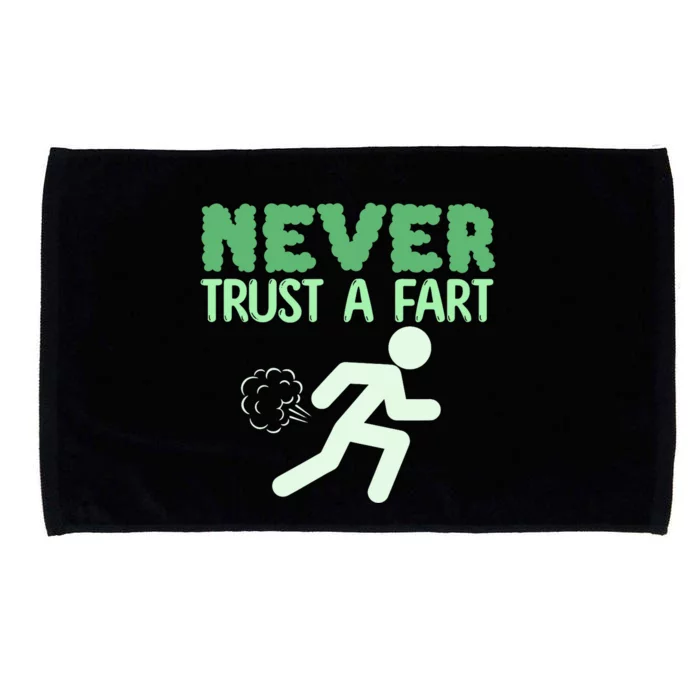 Running Never Trust A Fart Funny Running Saying Microfiber Hand Towel