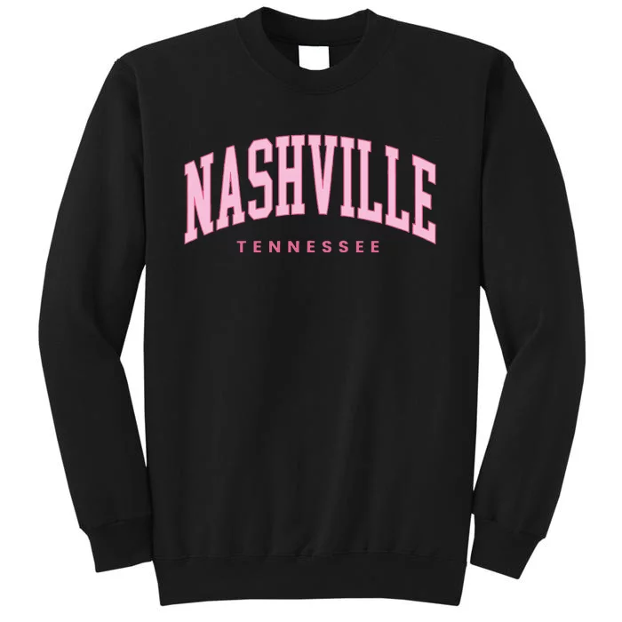 Retro Nashville Tennessee Vintage Preppy Tall Sweatshirt