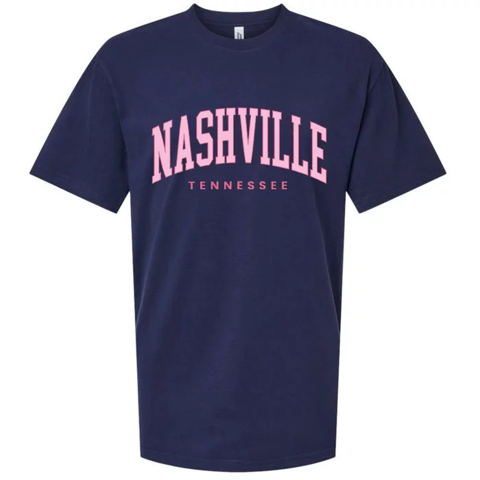 Retro Nashville Tennessee Vintage Preppy Sueded Cloud Jersey T-Shirt