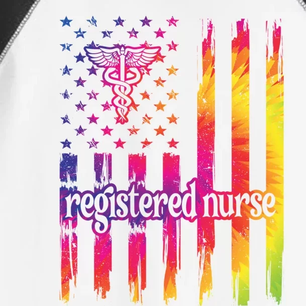 Registered Nurse Us Flag Rn Registered Nursing Gift Toddler Fine Jersey T-Shirt