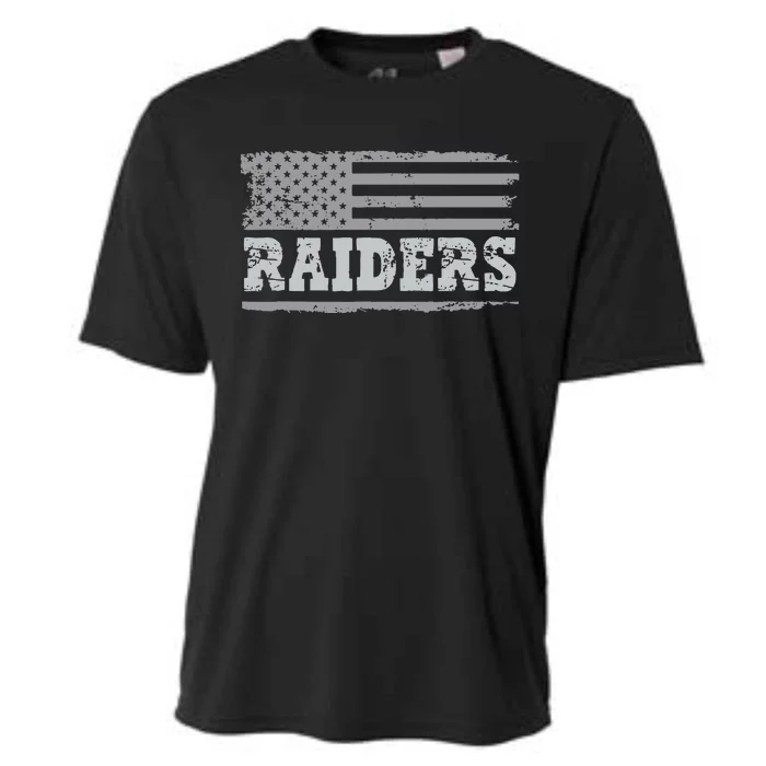 Raiders Name Usa Flag Gift Cooling Performance Crew T-Shirt