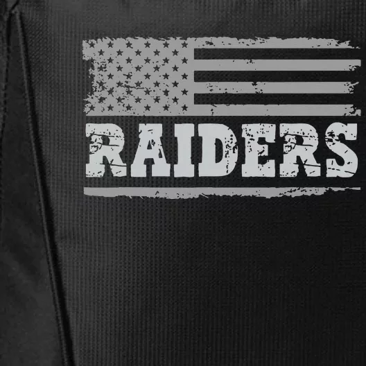 Raiders Name Usa Flag Gift City Backpack