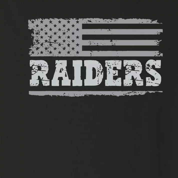 Raiders Name Usa Flag Gift Toddler Long Sleeve Shirt