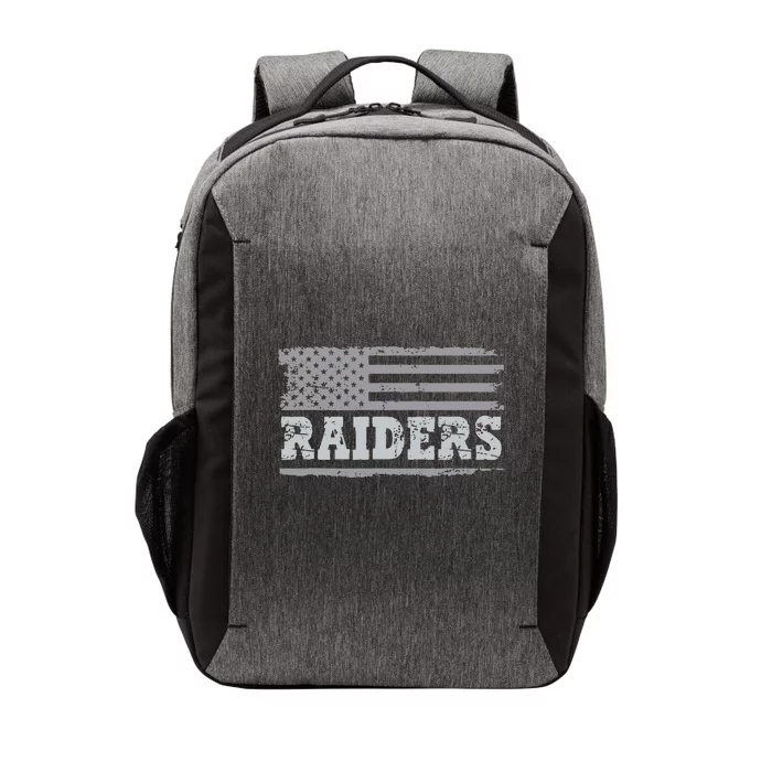 Raiders Name Usa Flag Gift Vector Backpack