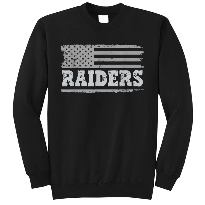 Raiders Name Usa Flag Gift Women Boy Girl Tall Sweatshirt