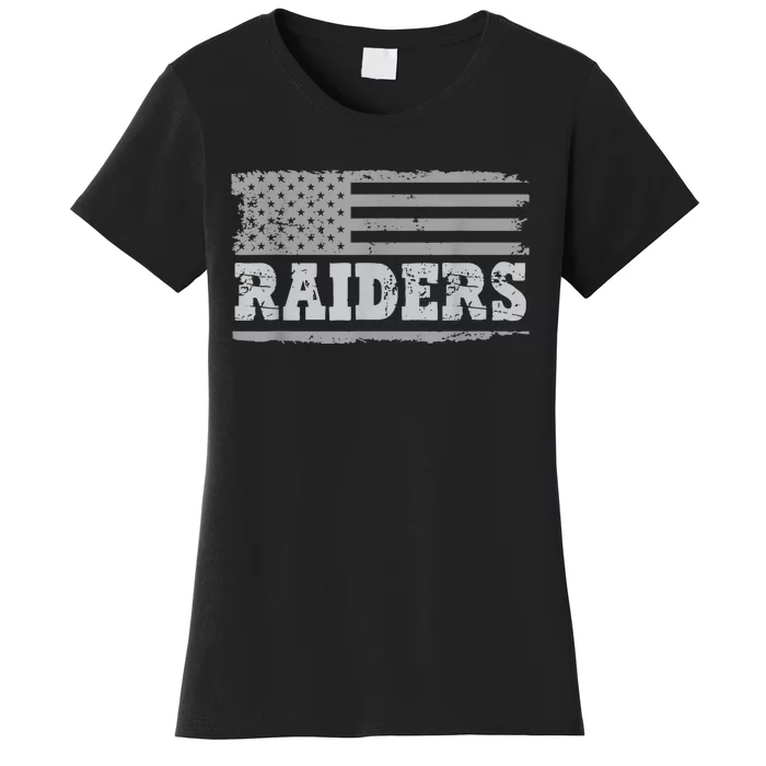 Raiders Name Usa Flag Gift Women Boy Girl Women's T-Shirt