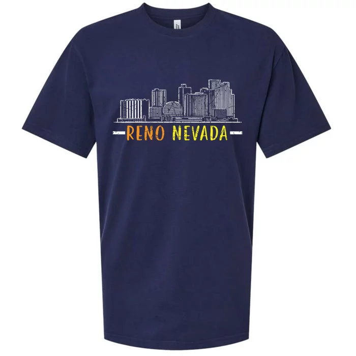 Reno Nevada Usa America Nevadians Nevadans Sueded Cloud Jersey T-Shirt