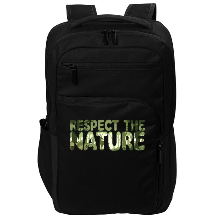 Respect Nature Vegan Food Veganism Vegetable Diet Gift Impact Tech Backpack