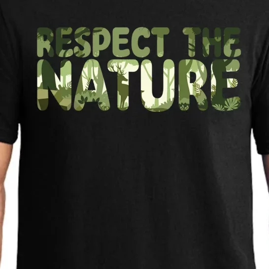 Respect Nature Vegan Food Veganism Vegetable Diet Gift Pajama Set