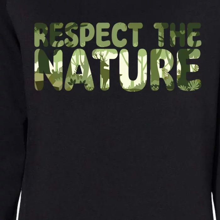 Respect Nature Vegan Food Veganism Vegetable Diet Gift Womens California Wash Sweatshirt