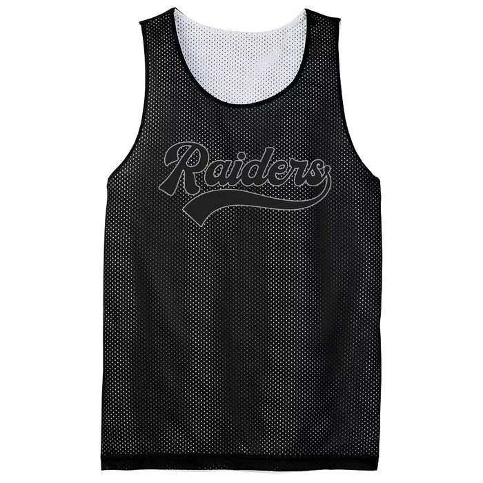 Raiders Name Vintage Retro Gift Mesh Reversible Basketball Jersey Tank