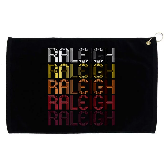 Raleigh Nc Vintage Style North Carolina Grommeted Golf Towel