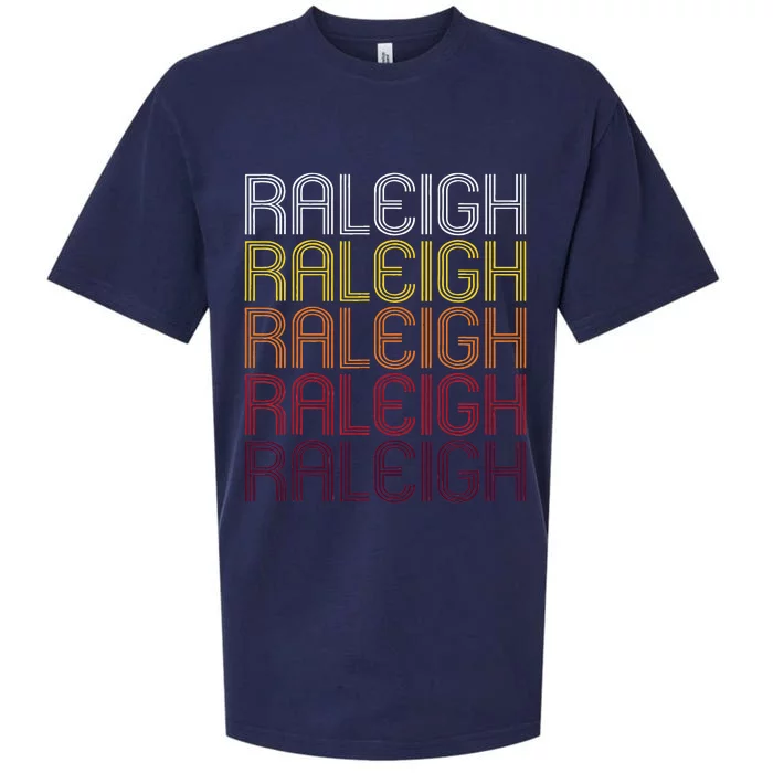 Raleigh Nc Vintage Style North Carolina Sueded Cloud Jersey T-Shirt