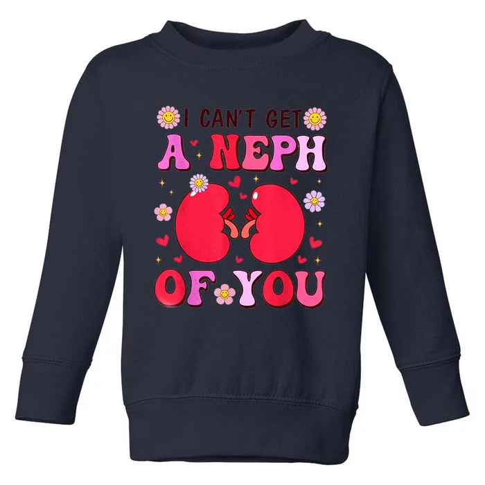 Retro Nurse Valentine's Day I Can't A Neph Of You Toddler Sweatshirt