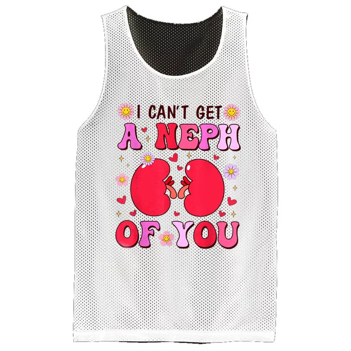 Retro Nurse Valentine's Day I Can't A Neph Of You Mesh Reversible Basketball Jersey Tank