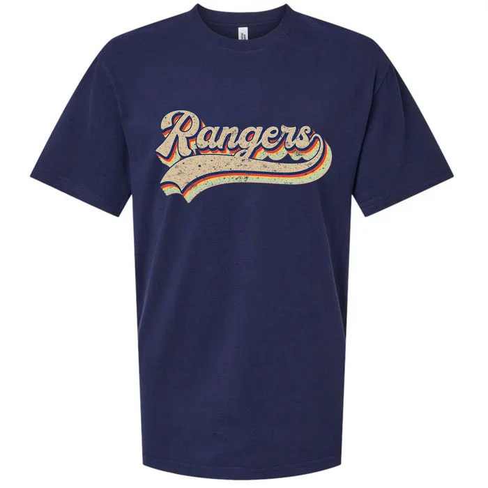 Rangers Name Vintage Retro Baseball Lovers Baseball Sueded Cloud Jersey T-Shirt