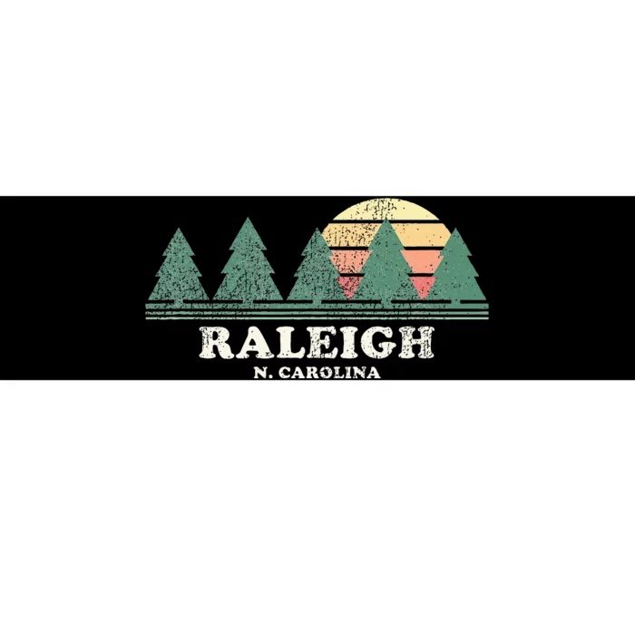 Raleigh Nc Vintage Throwback Retro 70s Bumper Sticker