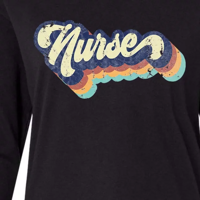 Retro Nurse Woman Wears A Nursing On NurseS Day Womens Cotton Relaxed Long Sleeve T-Shirt