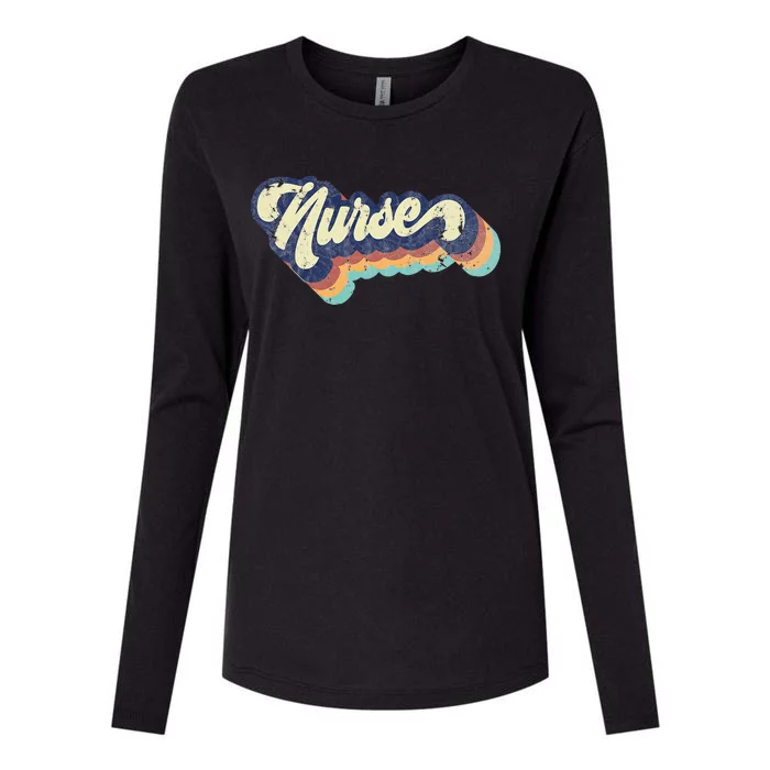 Retro Nurse Woman Wears A Nursing On NurseS Day Womens Cotton Relaxed Long Sleeve T-Shirt