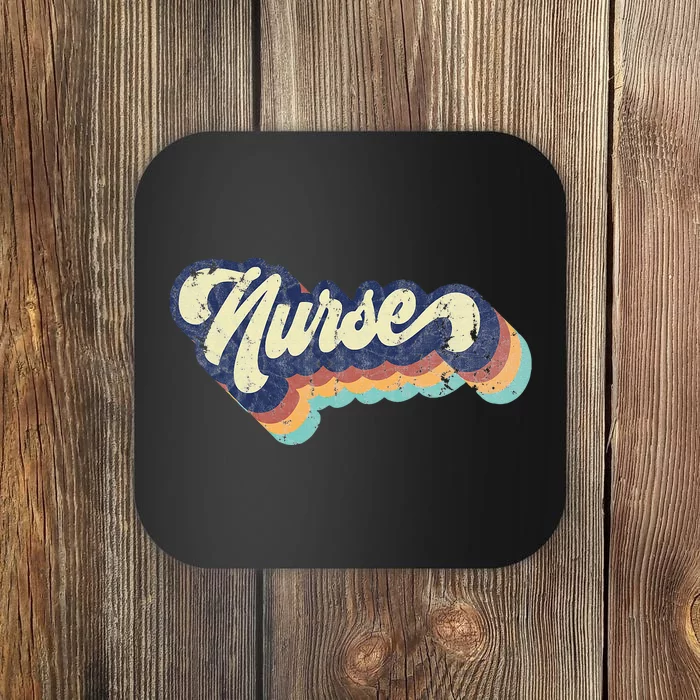 Retro Nurse Woman Wears A Nursing On NurseS Day Coaster