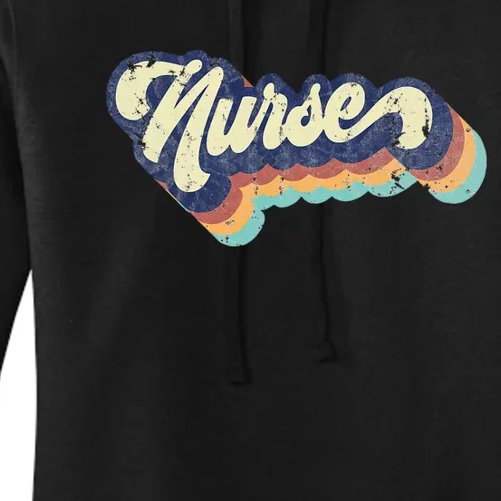 Retro Nurse Woman Wears A Nursing On NurseS Day Women's Pullover Hoodie