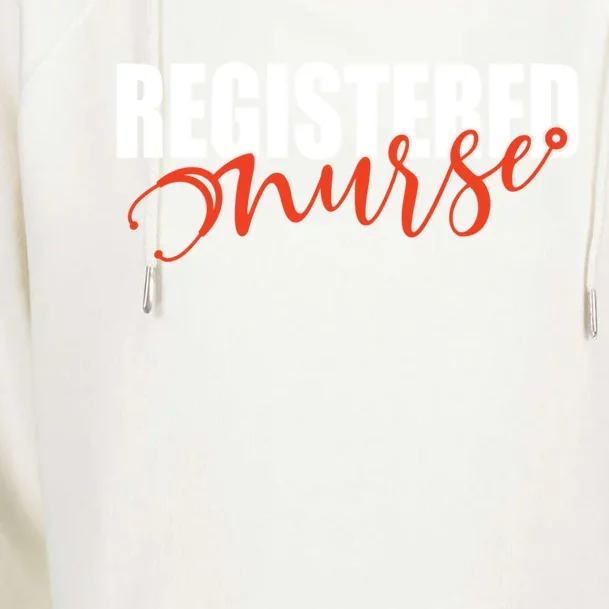 Registered Nurse Week Present And Cute Gift Womens Funnel Neck Pullover Hood