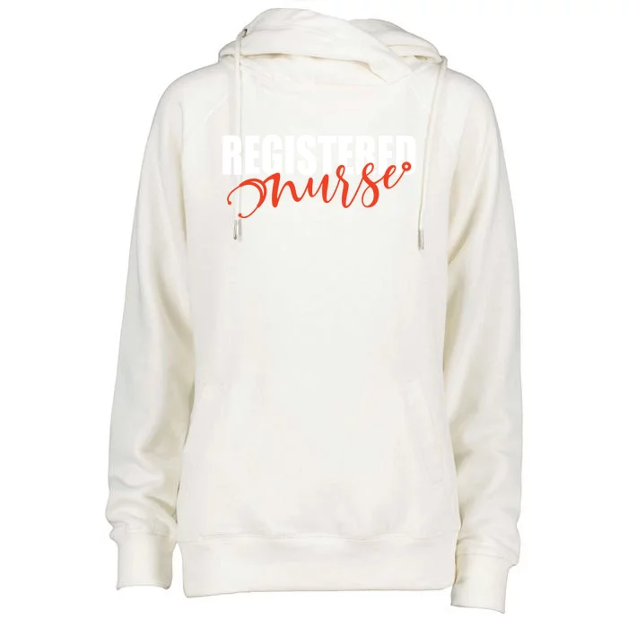 Registered Nurse Week Present And Cute Gift Womens Funnel Neck Pullover Hood