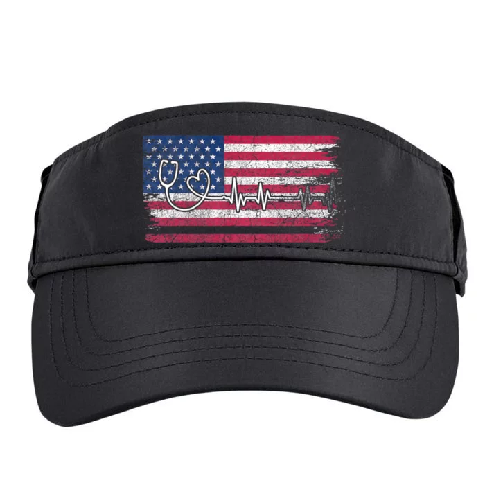 Rn Nurses Week For Er Nurse American Flag Nurse Adult Drive Performance Visor