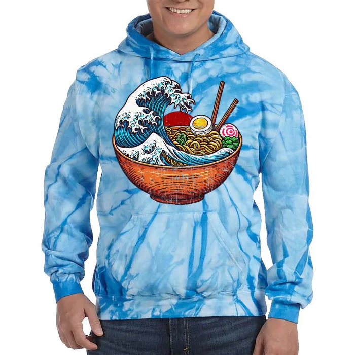 Retro Noodle Wave Japan Tie Dye Hoodie