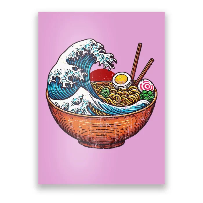 Retro Noodle Wave Japan Poster