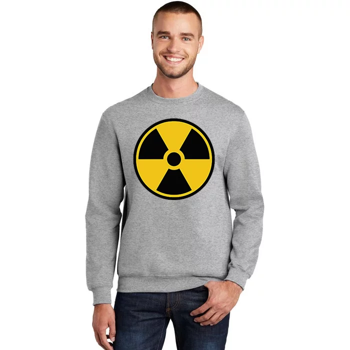 Radioactive Nuclear Warning Symbol Radiation Sign Energy Tall Sweatshirt