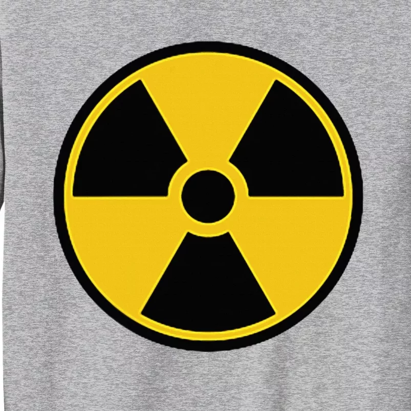 Radioactive Nuclear Warning Symbol Radiation Sign Energy Tall Sweatshirt