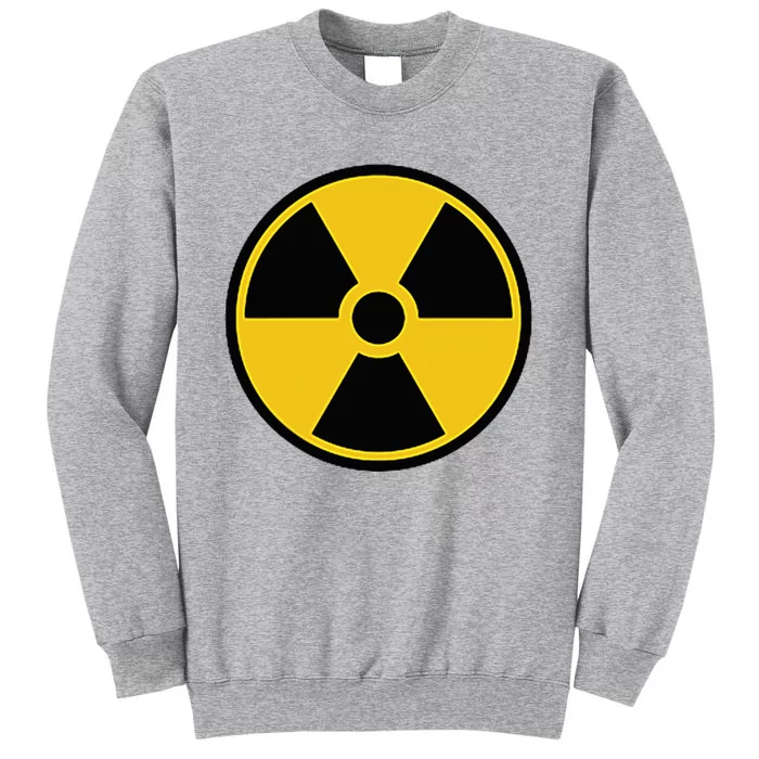 Radioactive Nuclear Warning Symbol Radiation Sign Energy Tall Sweatshirt