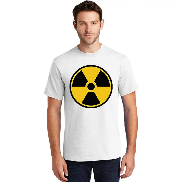 Radioactive Nuclear Warning Symbol Radiation Sign Energy Tall T-Shirt